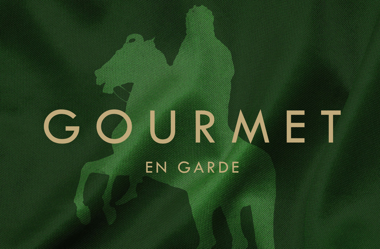 A detail from Gourmet's En garde album cover.